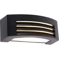 QAZQA Smart utomhusvägglampa svart IP44 inkl WiFi A60 - Hurricane