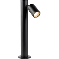 QAZQA Smart utomhuslampa svart 45 cm justerbar inkl. Wifi GU10 - Solo