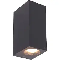 QAZQA Smart vägglampa grå tillverkad av plast inkl. 2 Wifi GU10 - Baleno