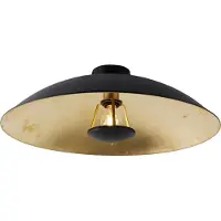 QAZQA Smart taklampa svart med guld 60 cm inkl WiFi A60 - Emilienne