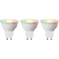 LUEDD Set med 3 smarta GU10 RGBW LED-lampor 5W 350 lm 2200-4000K