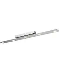 Evotec LED taklampa Pano, Aluminium / grå / zink, Vardagsrum / matsal, Rostfritt stål, Modern, LED-taklampa