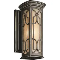 Kichler Vägglampa utomhus Franceasi, Brun / mässing, Metall, Antik, Utomhusvägglampa