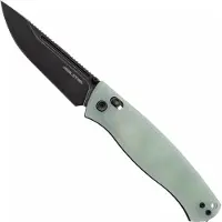 Real Steel Pathfinder FFG 7851NB, Blackwash, Natural G10 pocket knife, Ivan D. Braginets design