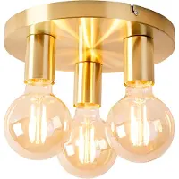 QAZQA Smart taklampa guld rund inkl 3 Wifi G95 - Facil