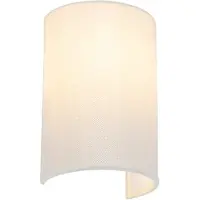 QAZQA Smart vägglampa vit inkl WiFi A60 - Simple Drum Jute