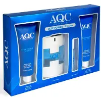 Aqc Fragances Blue Power Men Perfume Gift Set 4 Pieces Durchsichtig Man