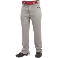 Rawlings pojkar LAUNCH Serie Baseballbyxor | Hela längd Semi-avslappnad passform | Ungdomsstorlekar | Flera färger Grå, Liten