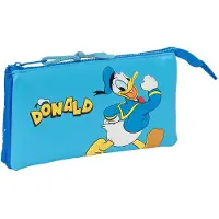 Safta Triple Donald Infantil Pencil Case Blå Man
