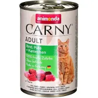 Animonda Carny Adult Nötkött, Bete + Kanin 12 x 400 g