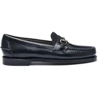Sebago för kvinnor. 7001CD0 Classic Joe lädermockasiner svart (40), Hud, Karta, Ingen, Casual, Parti, Klassisk