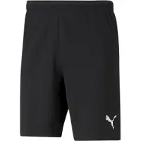 Puma Sportbyxa 'TeamRise' svart / vit