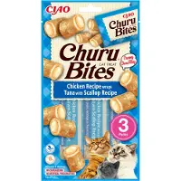 Inaba Churu Bites Chicken tonfisk &amp; pilgrimsmussla 3x10g tonfisk &amp; pilgrimsmussla för din katt