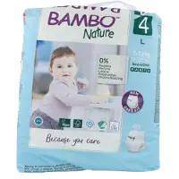 Bambo Nature Barnblöja i byxmodell miljömärkt Pants 4 - (5 st.)
