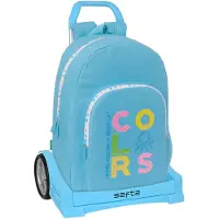 Safta Med Trolley Evolution Benetton Ryggsäck Med Hjul
