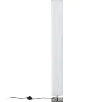 LINDBY Golvlampa Janno , Vitt / opal, Vardagsrum / matsal, Textil / tyger / siden, Modern, Golvlampa