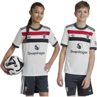 Adidas Manchester United 24/25 3 Stripes Junior T-shirt Med Kort ärm