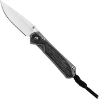 Chris Reeve Small Sebenza 31, S31-1652, Magnacut Glass Blasted Drop Point, Black Canvas Micarta Inlay, pocket knife