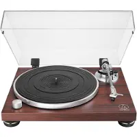 Audio-Technica AT-LPW50BTRW remdriven Bluetooth-skivspelare RIAA-försteg brun