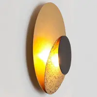 Holländer LED vägglampa La Bocca, dimbar, Mässing / guld, Vardagsrum / matsal, Metall, Modern, LED-vägglampa, vägglampa inomhus