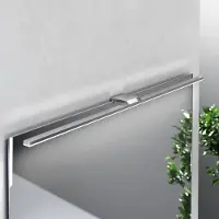 MCJ Vägglampa Triga , Förkromad / silver, Badrum, Aluminium / grå / zink, Modern, Vägglampa, sänglampa, sänglampa vägg