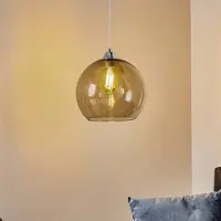 Sollux Glas pendellampa Colour , dimbar, Aluminium / grå / zink, Vardagsrum / matsal, Glas, Modern, Pendellampa