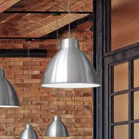 Aluminor Hänglampa S2089, dimbar, Aluminium / grå / zink, Vardagsrum / matsal, Aluminium / grå / zink, Industriell design, Pendellampa