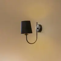 Euluna Vägglampa Bona , dimbar, Svart, Vardagsrum / matsal, Metall, Modern, Vägglampa, vägglampa inomhus