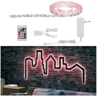 Paulmann 789.66 78966 LED-list bas-set med kontakt 12 V 5 m RGB 1 st