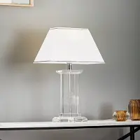 Orion Bordslampa Veronique, Vitt / opal, Vardagsrum / matsal, Kristall, Bordslampa