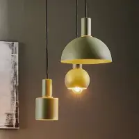 Argon Hänglampa Selma , dimbar, Grön, Vardagsrum / matsal, Metall, Modern, Pendellampa