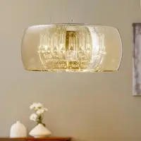 Schuller Valencia Pendellampa Argos, Förkromad / silver, Vardagsrum / matsal, Glas, Modern