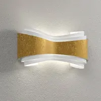 Selene Design vägglampa IONICA, dimbar, Mässing / guld, Hall, Metall, Vägglampa, vägglampa inomhus