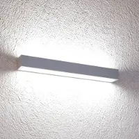MCJ LED vägglampa Mera , Aluminium / grå / zink, Hall, Metall, Modern, LED-vägglampa, vägglampa inomhus