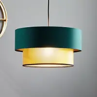 Maco Design Hänglampa Dorina , dimbar, Grön, Vardagsrum / matsal, Syntetmaterial, Modern, Pendellampa
