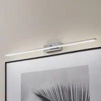 MCJ Vägglampa Miroir , Förkromad / silver, Badrum, Aluminium / grå / zink, Modern, Vägglampa, sänglampa, sänglampa vägg