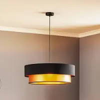 Maco Design Hänglampa Dorina , dimbar, Svart, Vardagsrum / matsal, Syntetmaterial, Modern, Pendellampa