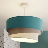 Duolla Hänglampa Pastell Trio , dimbar, Blå, Vardagsrum / matsal, Textil / tyger / siden, Pendellampa
