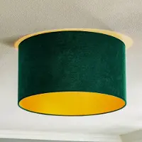 Duolla Taklampa Golden Roller , dimbar, Grön, Vardagsrum / matsal, Textil / tyger / siden, Taklampa