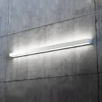 MCJ LED vägglampa Mera , Aluminium / grå / zink, Hall, Metall, Modern, LED-vägglampa, vägglampa inomhus