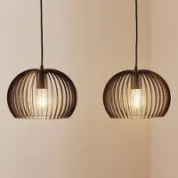 TEMAR LIGHTING Hänglampa Larus , dimbar, Svart, Vardagsrum / matsal, Metall, Modern, Pendellampa