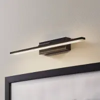 MCJ Vägglampa Miroir , Svart, Badrum, Aluminium / grå / zink, Modern, Vägglampa, sänglampa, sänglampa vägg