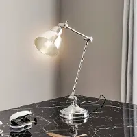 Euluna Skrivbordslampa Emoti , Förkromad / silver, Vardagsrum / matsal, Metall, Industriell design, Bordslampa