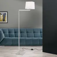 Orion Golvlampa Carlton, Vitt / opal, Vardagsrum / matsal, Metall, Modern, Golvlampa