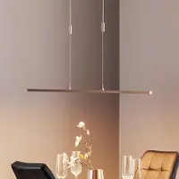 Quitani Pendellampa Tolu , dimbar, Aluminium / grå / zink, Vardagsrum / matsal, Aluminium / grå / zink, Modern