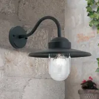 Orion Vägglampa utomhus Edward, dimbar, Aluminium / grå / zink, Aluminium / grå / zink, Vintage, Utomhusvägglampa