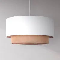Duolla Hänglampa Boho , dimbar, Vitt / opal, Sovrum, Metall, Pendellampa
