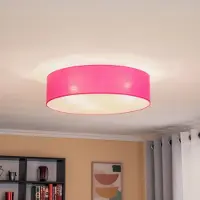 Euluna Taklampa Roller , dimbar, Violett / rosa / rosè, Vardagsrum / matsal, Textil / tyger / siden, Modern, Taklampa