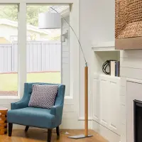 Aluminor Båglampa Rainbow, Ljust trä, Vardagsrum / matsal, Trä, Modern, Golvlampa