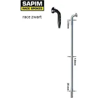 Sapim Race Inox J-bend Eker 100 Enheter